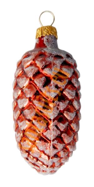 Red pine cone ornament