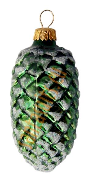 Green pine cone ornament