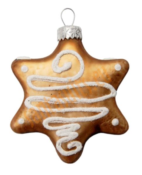 Gingerbread star ornament 2
