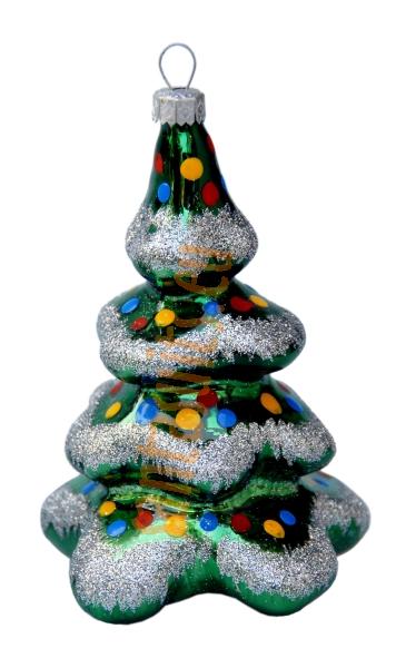 Green decorate Christmas tree ornament