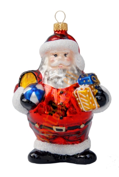 Santa ornament - glossy