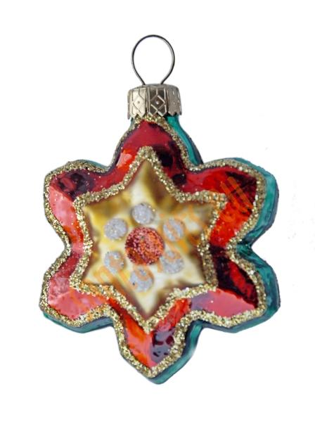 Colourful star ornament 1
