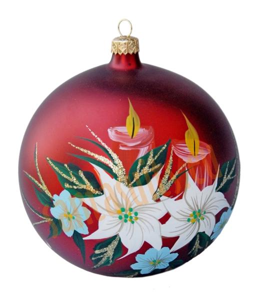 Hand-painted ball ornament, design 7
