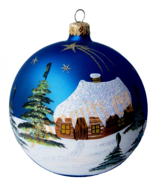 Hand-painted ball ornament, design 9