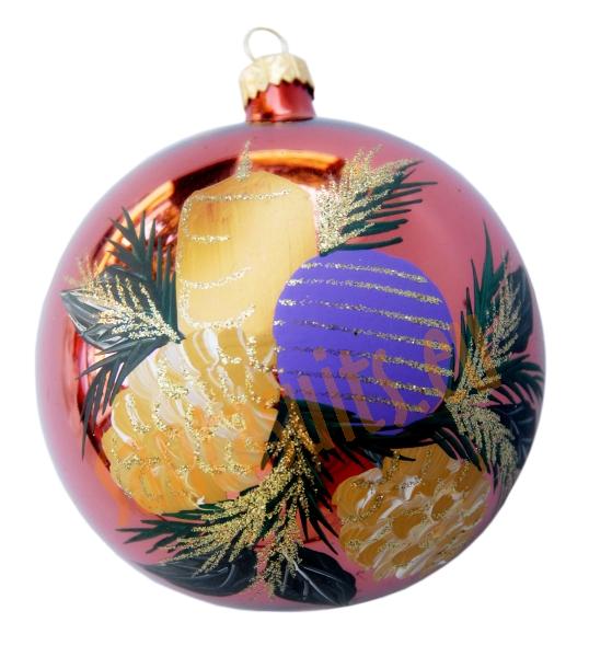 Hand-painted ball ornament, design 16