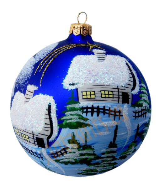 Hand-painted ball ornament, design 19