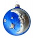 Blue moon ball ornament