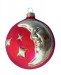 Red moon ball ornament