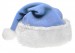 baby blue Santa's hat