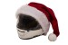 Santa hat for motorcycle helmets