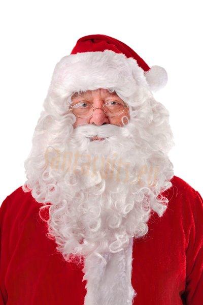 classic white Santa beard with wig