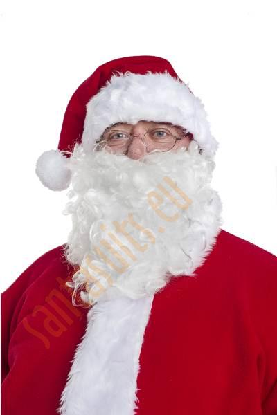 short white Santa beard (10"/25 cm)
