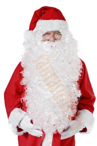 long Santa beard XXL, very long white Santa beard