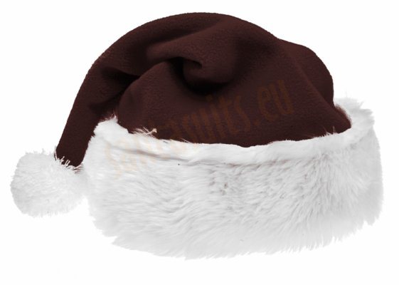 dark brown Santa's hat