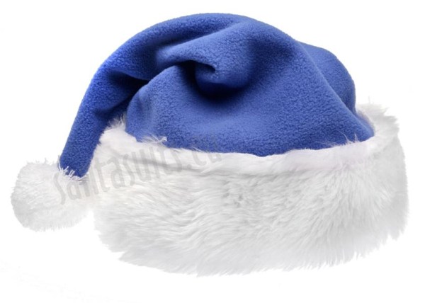 blue Santa's hat