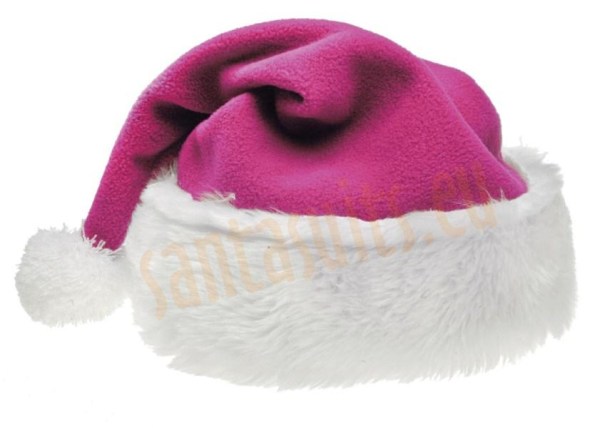 pink Santa's hat