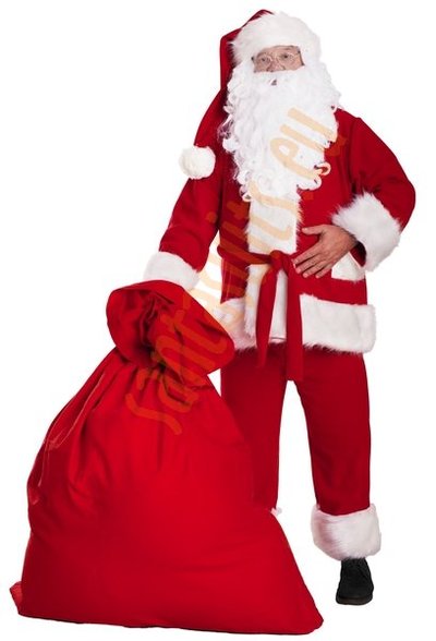 Super deluxe fleece Santa suit set (9 parts)