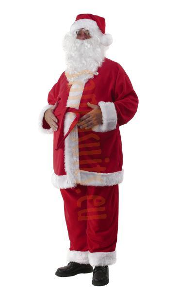 Santa suit made of fleece - beard with wig