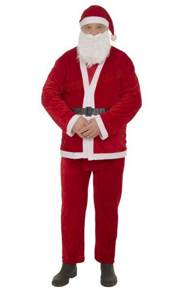 Thin plush Santa suit – 5 parts