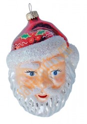 Santa's head ornament