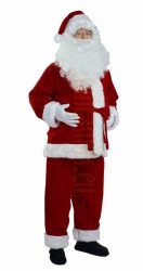 burgundy Santa suit - jacket, trousers and hat