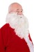 classic white Santa beard with wig - fastening