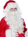 long bushy white Santa beard with wig (40 cm)