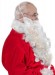long bushy white Santa beard with wig - fastening