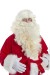 long pale cream Santa beard (40cm) with wig - silhouette