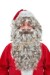 grey Santa beard with wig - front view