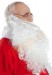 long white Santa beard (30cm) with wig - profile