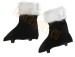 Santa boot covers with long faux fur