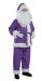 purple Santa suit made of fleece - jacket, trousers, hat