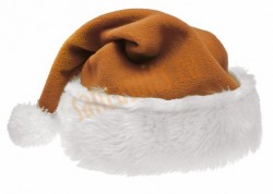 light brown Santa's hat