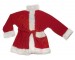 Santa jacket made of fleece with long faux fur