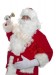 Santa suit with long faux fur and bell