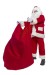 Santa suit with long faux fur - sack for presents
