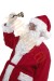 Santa's brass bell with wooden handle, Santa's bell with Santa