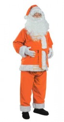 Orange Santa suit - jacket, trousers and hat