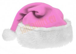 pink Santa's hat