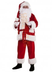 Super deluxe fleece Santa suit set (3 parts)