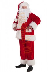 Super deluxe fleece Santa suit set (6 parts)