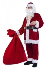 velour Santa suit -  boot covers/belt
