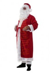 Santa suit with coat - beard/boot covers