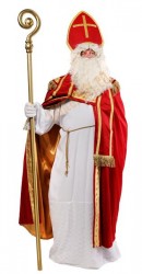 traditional Santa-bishop suit, the true Santa suit with coat and pastoral staff