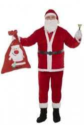 Thin plush Santa suit – 10 parts