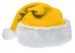 yellow Santa's hat
