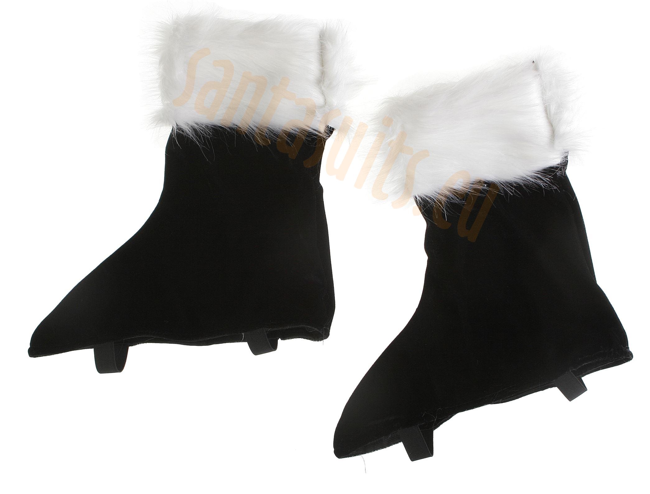 santa suit boot covers